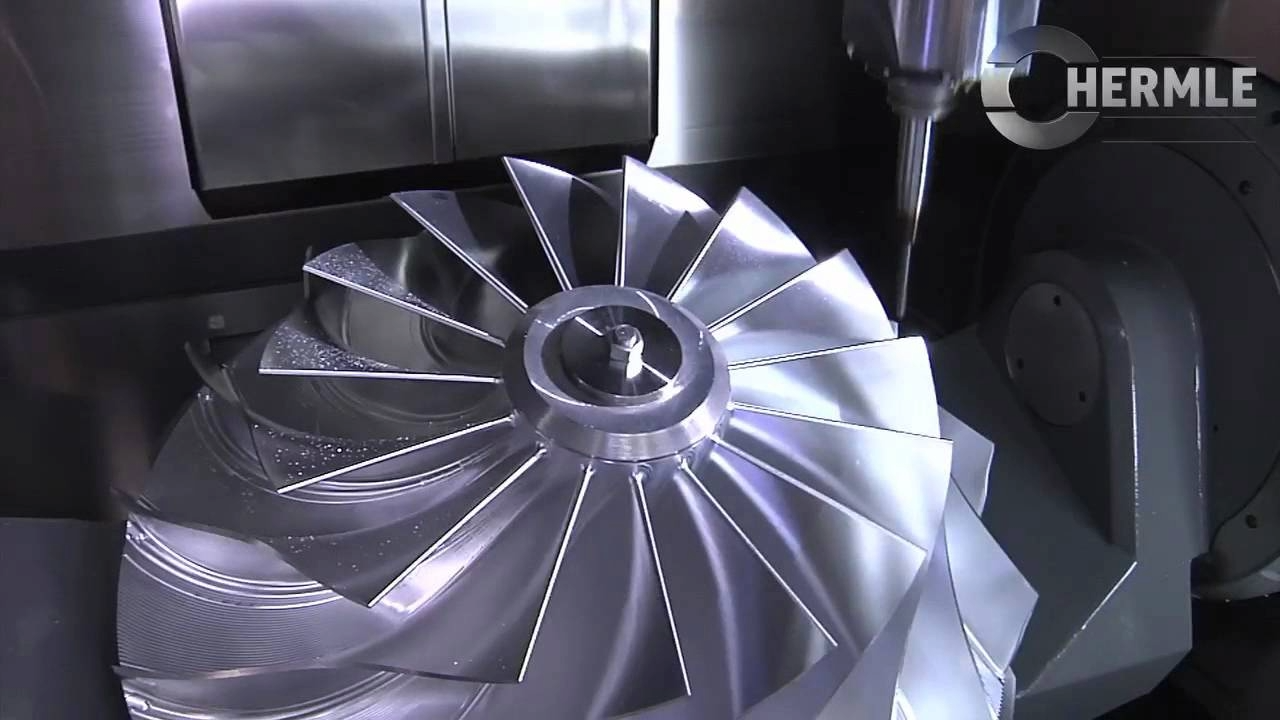 5 eksen CNC ile impeller imalatı